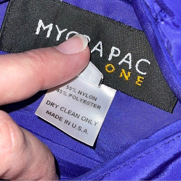 Mycra Pac Donatella Fashion Travel Reversible Rain Coat Purple Small - Picture 13 of 17